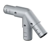 L-соединитель 45 градусов правый D40