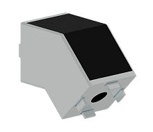 Угловой соединитель 45 градусов, 45 серия (серебро)