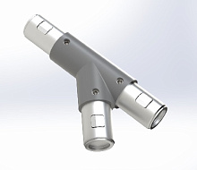 Y-соединитель 45 градусов правый D40