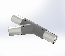 Y-соединитель 45 градусов левый D40